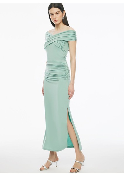 Mint Denias Slim Fit Yüksek Bel Midi Boy Etek fiyatları