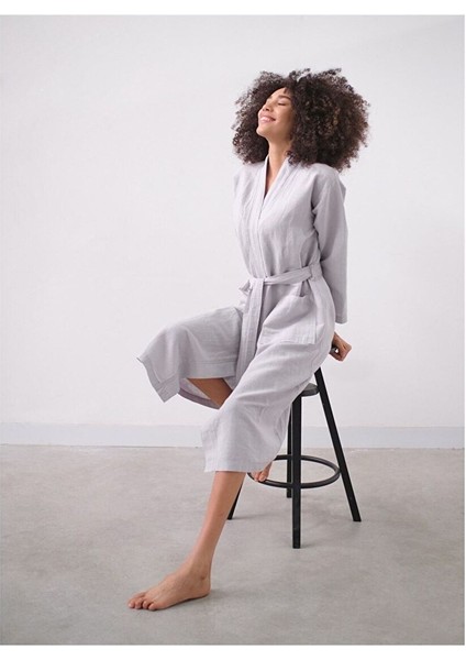 Serenity Kimono Açık Gri