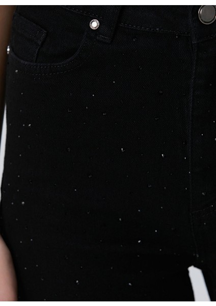 Siyah Kadın Basic Denim Pantolon 1095097 fırsatları