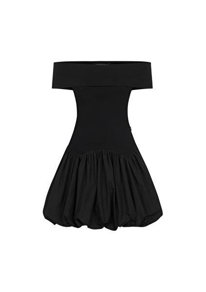 Açık Omuzlu Mini Elbise