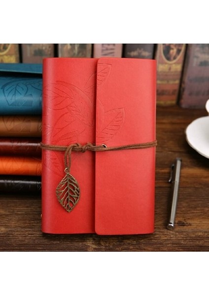 Deri Kapaklı Retro Yaprak Desenli Hatıra Defteri fiyatları