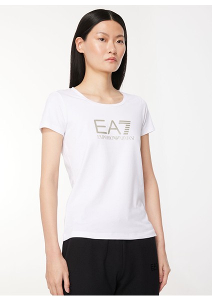 Bisiklet Yaka Düz Beyaz Kadın T-Shirt 8NTT66 fiyatları