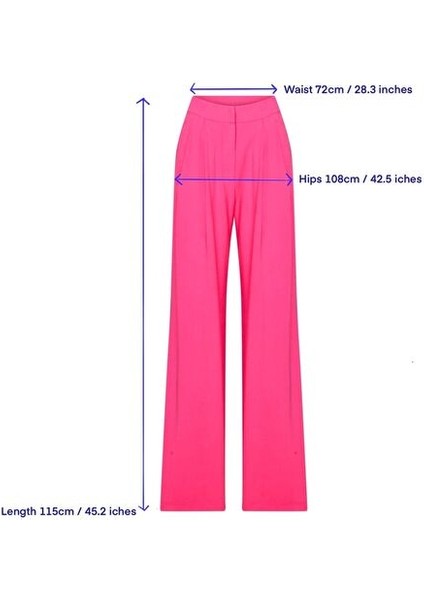 Tina Wide-Leg Pantolon Bubble Gum Pink