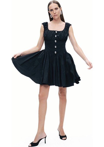 Korse Görünümlü Mini Elbise
