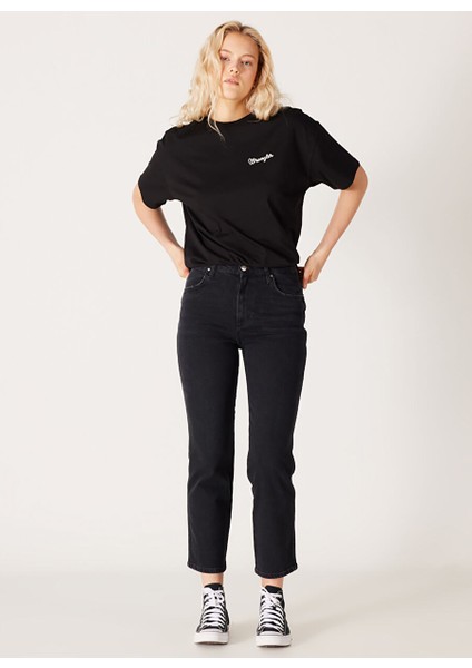 Yüksek Bel Düz Paça Regular Fit Kadın Denim Pantolon W2H200658 modelleri