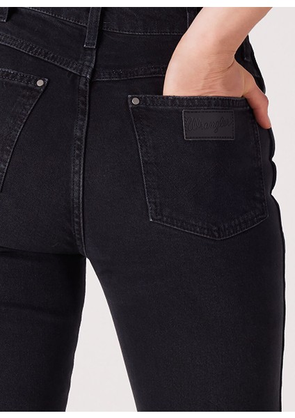 Yüksek Bel Düz Paça Regular Fit Kadın Denim Pantolon W2H200658 indirimleri