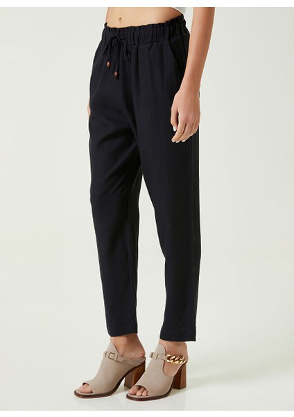 Normal Bel Basic Lacivert Kadın Pantolon 1087347
