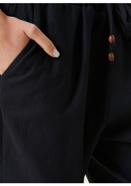 Normal Bel Basic Lacivert Kadın Pantolon 1087347
