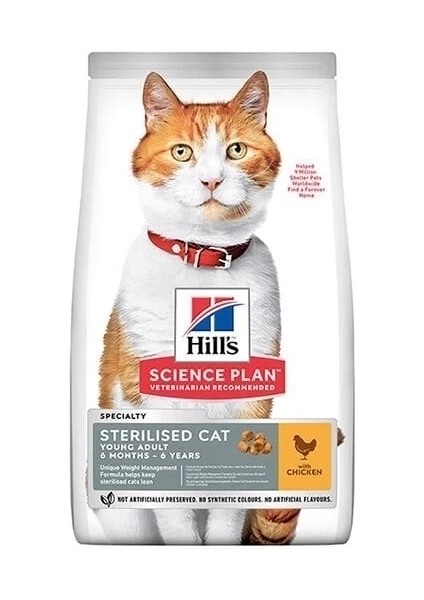 Hills Young Sterilised Tavuklu Kısırlaştırılmış Kedi Maması 3 kg