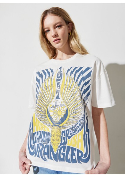 Bisiklet Yaka Beyaz Kadın T-Shirt W7R9EEW04 fiyatları