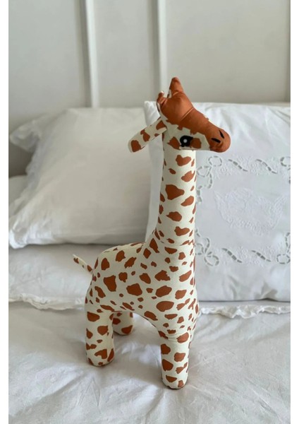 Zürafa Peluş, Zürafa Çocuk Odası Dekoratif Yastık Peluş 40 cm