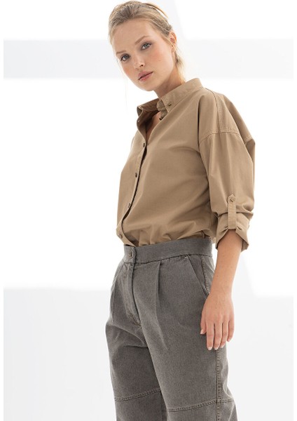 Orta Bel Rahat Kahve Kadın Pantolon ADRP35-9ADP10591