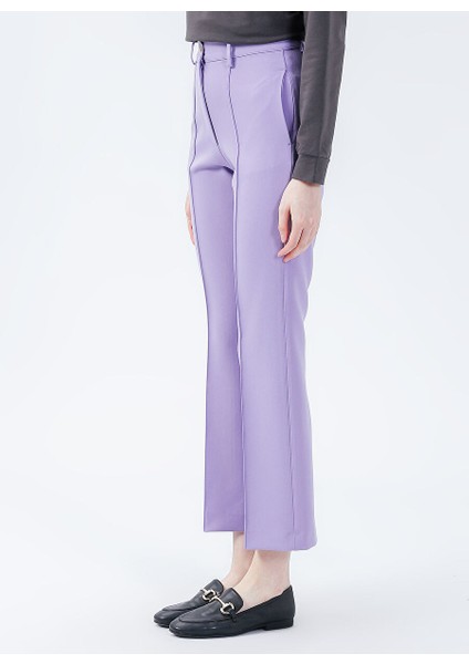 Normal Bel Basic Lila Kadın Pantolon 1085630