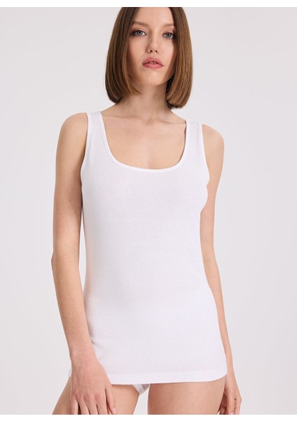 3’lü Beyaz Bisiklet Yaka Pamuklu Kolsuz Kadın Ribana Atlet Eva Rıb Tank Top fiyatları