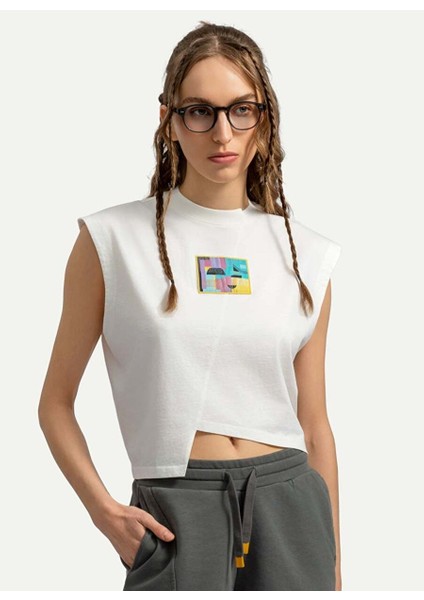 Kadın Crop Atlet - Igami - Off White