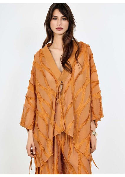 Kahverengi Jakarlı Kaftan fiyatları