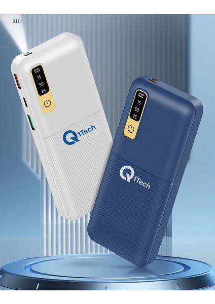 20.000 Mah Powerbank - El Feneri -LED Göstergeli - Hızlı Şarj