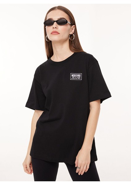 Bisiklet Yaka Düz Siyah Kadın T-Shirt A0709 fiyatları