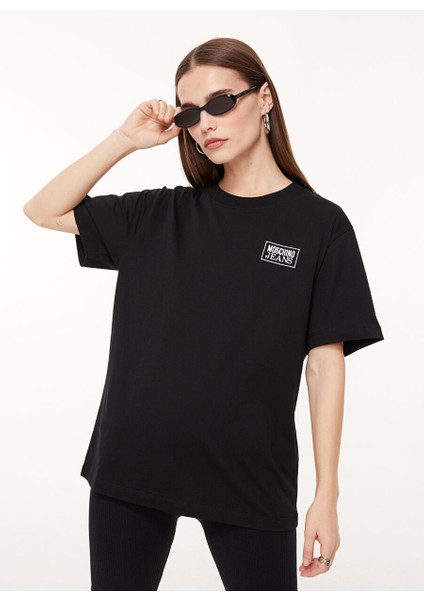 Bisiklet Yaka Düz Siyah Kadın T-Shirt A0709 modelleri