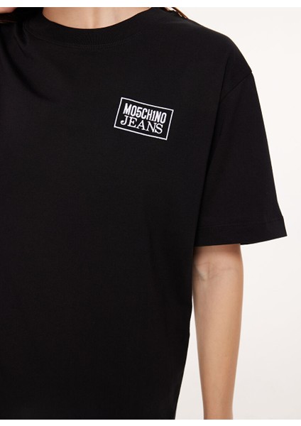 Bisiklet Yaka Düz Siyah Kadın T-Shirt A0709 fırsatları