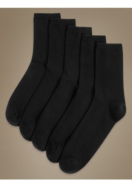 5'li Pamuklu Çorap Seti