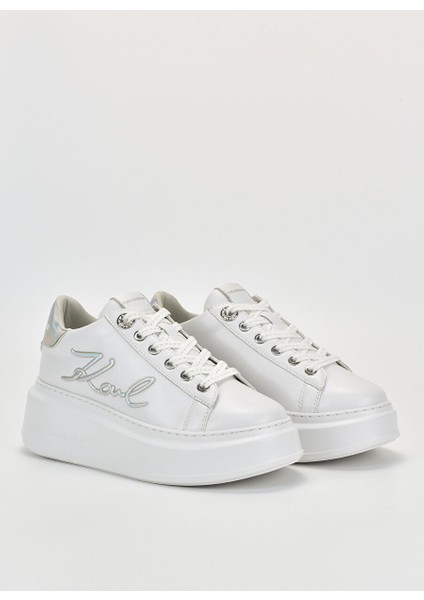 Beyaz Kadın Deri Sneaker KL63510A 01S