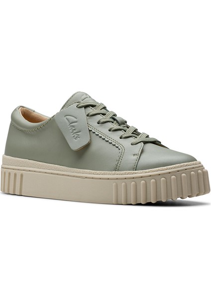 Yeşil Kadın Deri Sneaker 26181208