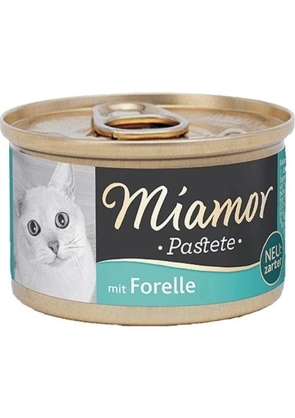 Miamor Pastete Alabalıklı Tahılsız Konserve Kedi Maması 85 gr