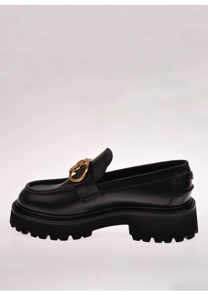 Siyah Kadın Deri Loafer Harry W fiyatları