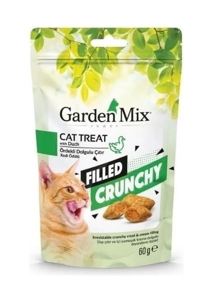 Garden Mix Ördekli Içi Dolgulu Kedi Ödül Maması 60 gr