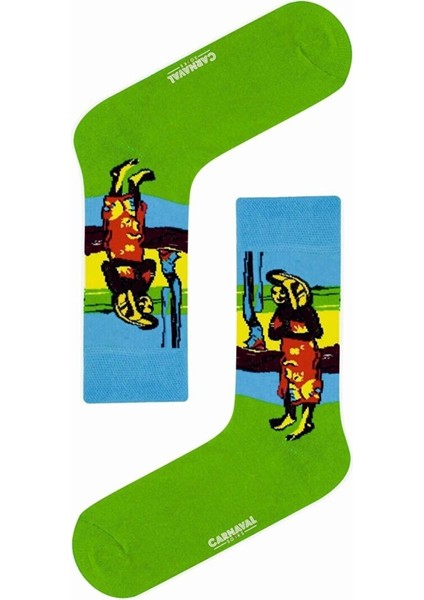 7'li Art Socks-3 Desenli Renkli Çorap Kutusu fiyatları