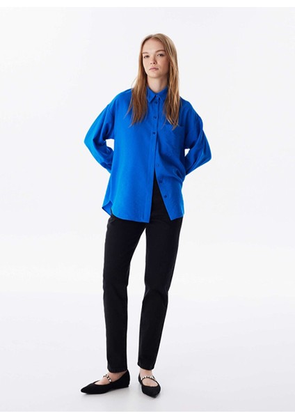 Saks Kadın Düz Gömlek TW6240025120020