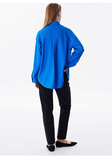 Saks Kadın Düz Gömlek TW6240025120020