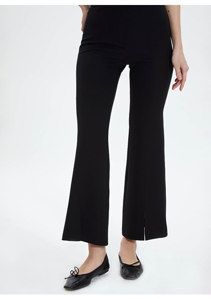 Normal Bel Standart Siyah Kadın Pantolon 24YSL5193 fiyatları