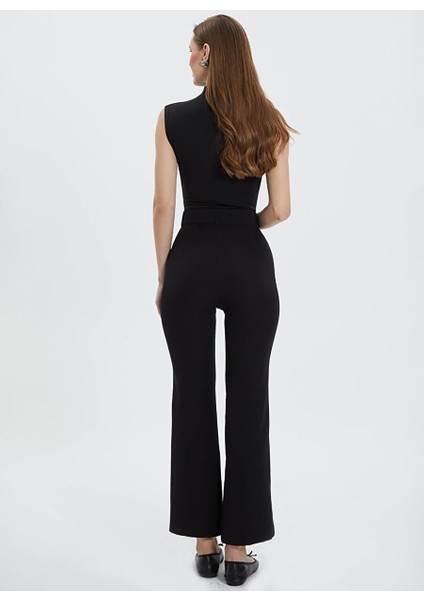 Normal Bel Standart Siyah Kadın Pantolon 24YSL5193 modelleri