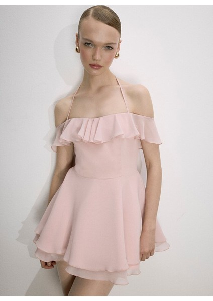 Evie Mini Elbise Pembe