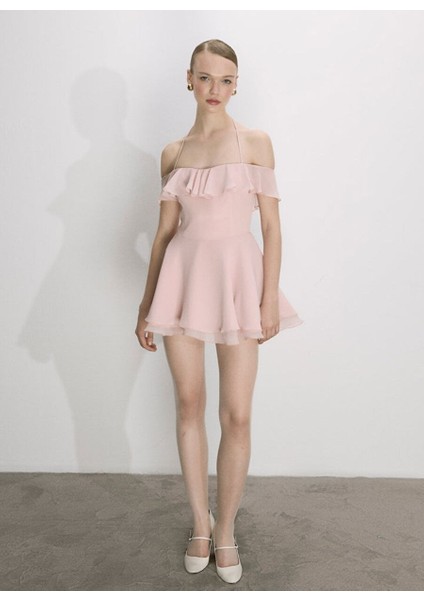 Evie Mini Elbise Pembe