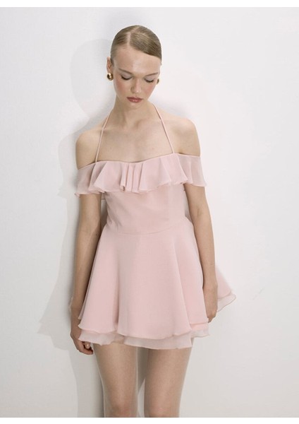 Evie Mini Elbise Pembe