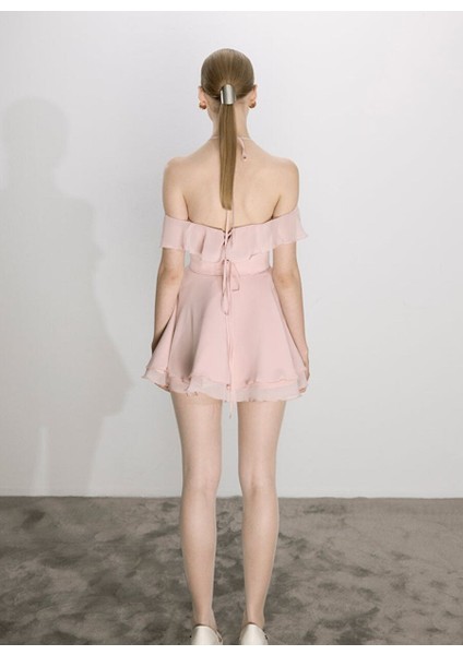 Evie Mini Elbise Pembe