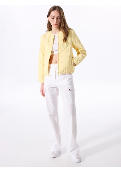 Sarı Kadın Relaxed Kapitone Mont J5SL-MNT7144 fiyatları