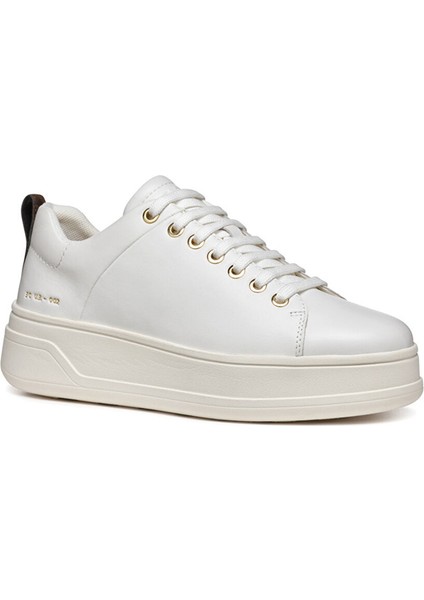 Beyaz Kadın Deri Sneaker D46WVA fiyatları