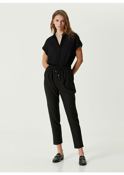 Siyah Kadın Dar Paça Normal Bel Slim Fit Pantolon 1087428