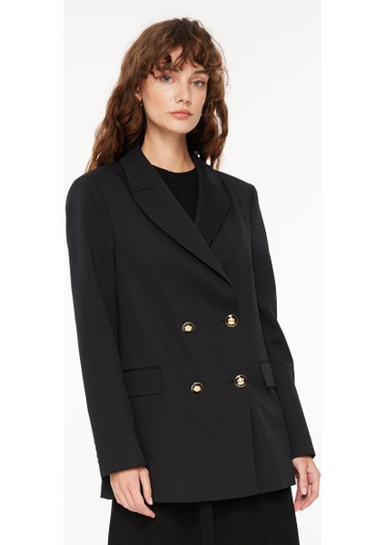 Kruvaze Siyah Kadın Blazer F3WL-CKT8 fiyatları