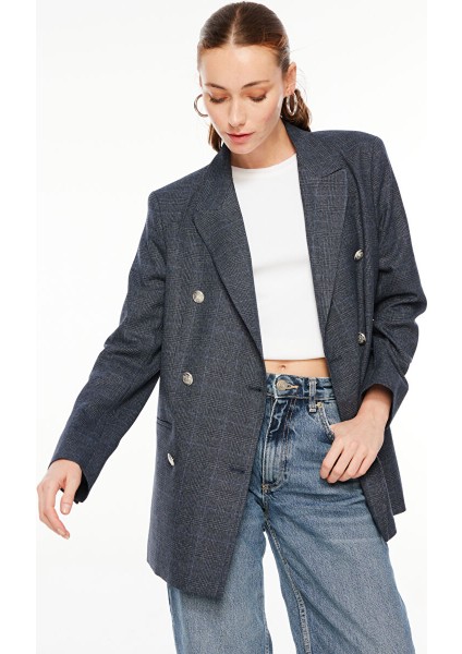Kruvaze Lacivert Kadın Blazer F3WL-CKT1 modelleri