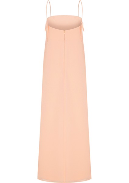 Aella Şifon Elbise Apricot Cream