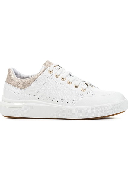 Beyaz Kadın Deri Sneaker D36QFA