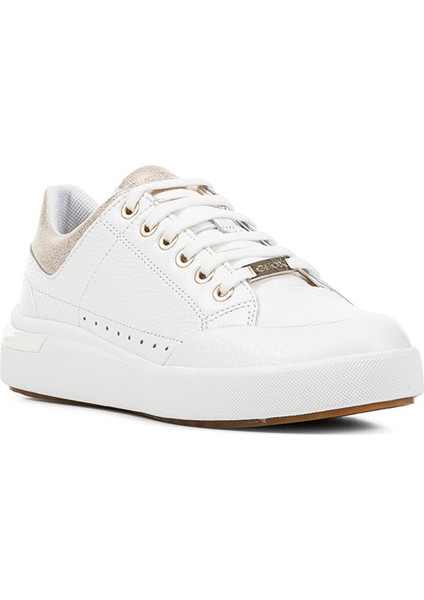Beyaz Kadın Deri Sneaker D36QFA fiyatları