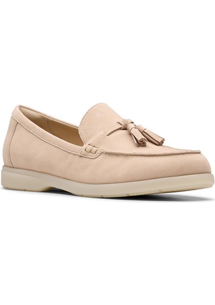 Pembe Kadın Süet Loafer 26181453