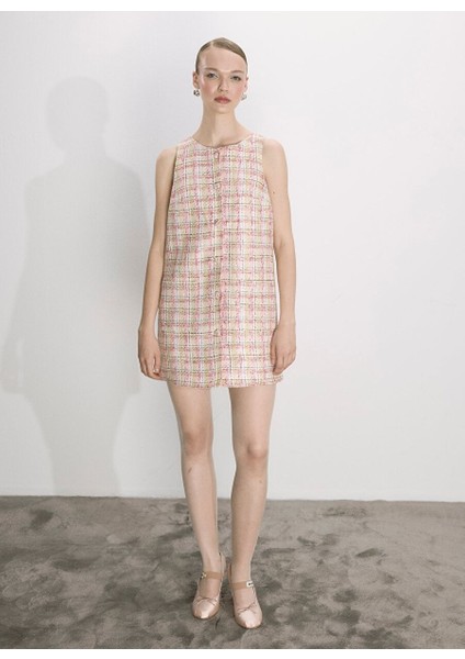 Chloe Koton Tüvit Mini Elbise