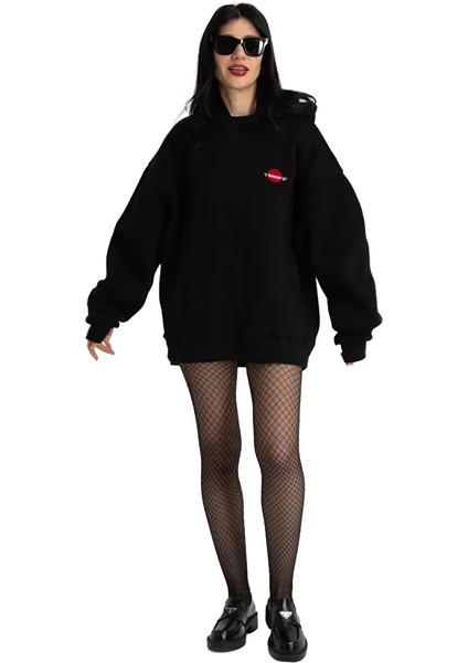 I Woof U Human Hoodie Black